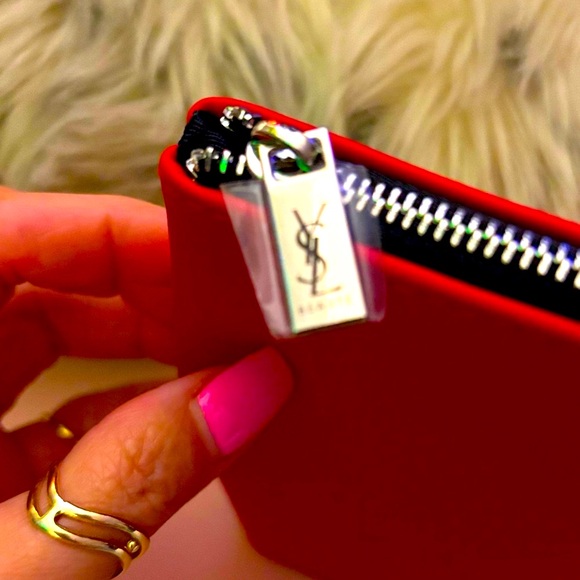 Brand new w tag YSL Beaute Red Pouch - Picture 4 of 9